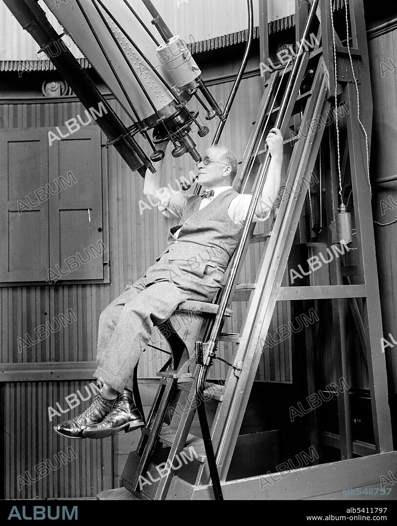 Todd at Georgetown Observatory, 1924. David Peck Todd (March 19, 1855 - June 1, 1939) was an American astronomer. He designed and erected several observatories, including those at Smith College and Amherst College. He worked at the US Naval Observatory from 1875-78, and at the US Nautical Almanac Office from 1878-81.  From 1882-87, he was a professor of astronomy and higher mathematics at Smith College. From 1881 to 1917 he was a professor of astronomy and director of the observatory at Amherst College, and from 1917 onward he was professor emeritus there. He established Standard Time in Peru in 1907. He was chief astronomer at the Lick Observatory during the transit of Venus in 1882, and created the first known photographs of the transit. In addition, Todd was the organizer and leader of a number of important astronomical expeditions: The American expedition to Japan for solar eclipse of August 19, 1887, The Amherst expedition to Japan for the solar eclipse of August 9, 1896, The Lowell expedition to Tripoli for solar eclipse of May 28, 1900 and The Lowell Mars expedition to the Andes, 1907 to name just a few. He died in 1939 at the age of 84. National Photo Company August 21, 1924.