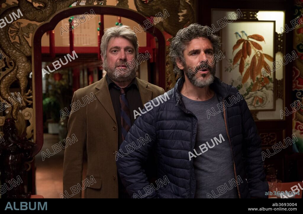 LEONARDO SBARAGLIA y PERE ARQUILLUE en FÉLIX, 2018. Copyright MOVISTAR+ / BELLO, VICTOR.