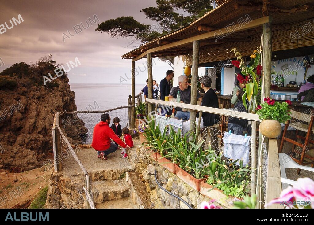 restaurante de Sa Foradada, Valldemossa, Parque natural de la Sierra de Tramuntana,Mallorca,Islas Baleares,Spain.