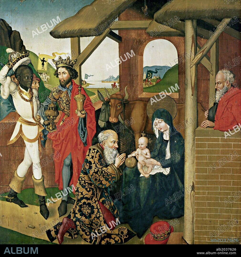 Martin Schongauer / 'The Adoration of the Kings', 1475-1480.