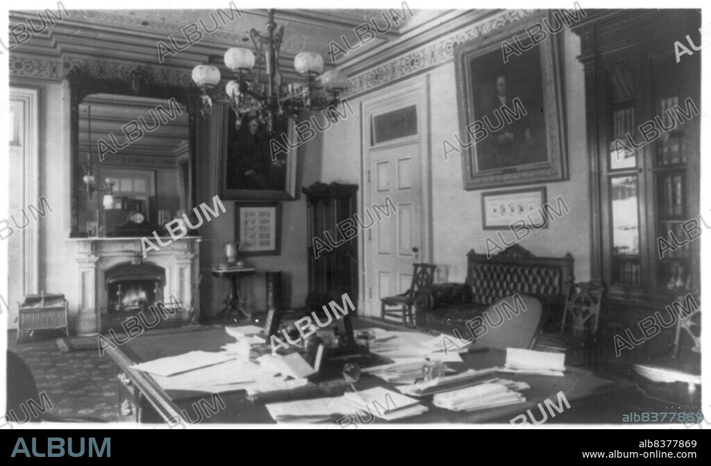 FRANCES BENJAMIN JOHNSTON. Treasury Department - Secretary of the Treasury Department's office, between 1890 and 1950.