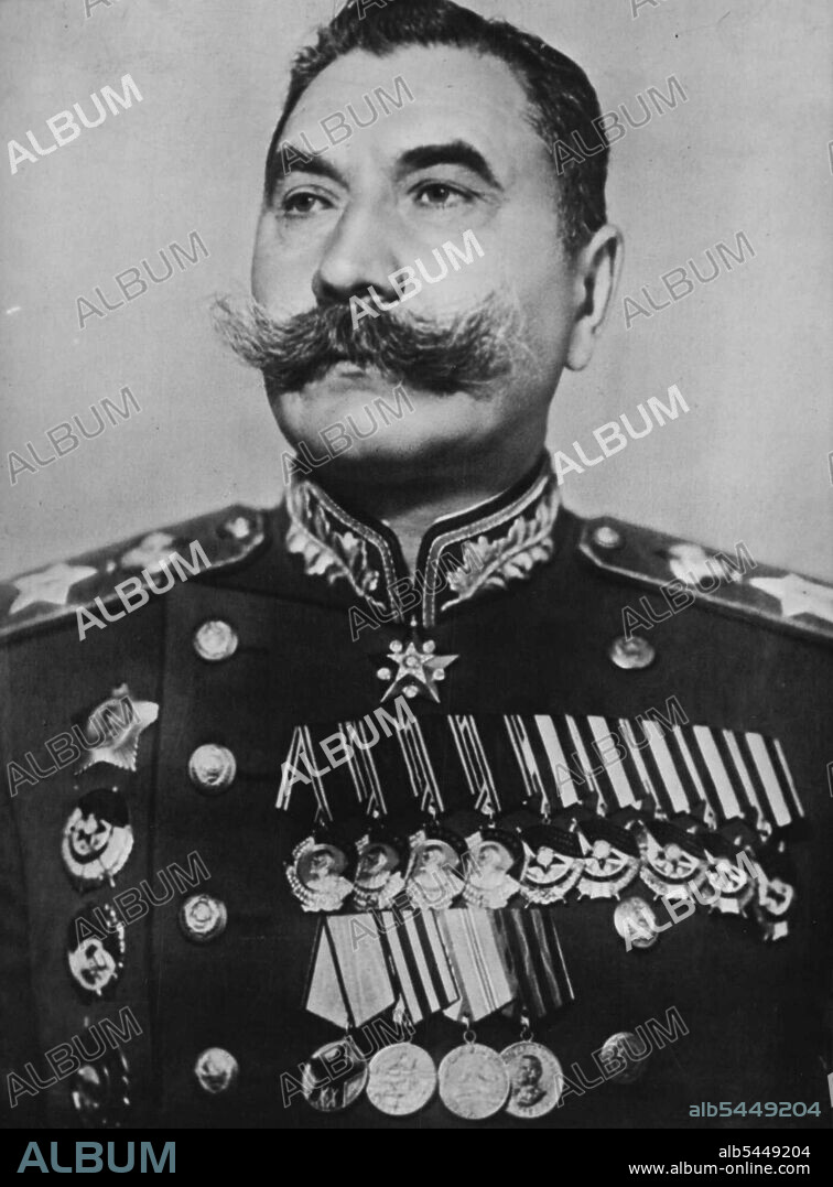Soviet Service Chiefs; Marshal of the Soviet Union Semyon Budenny. May 08, 1953. (Photo by Camera Press).