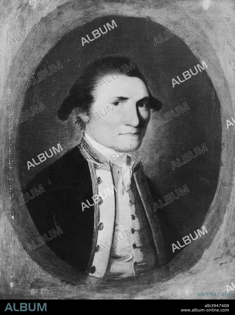 Captain James Cook, 18th century British navigator and explorer. Captain Cook (1728-1779) in naval uniform, seated, with his hand resting on a map of the world. Cook made three voyages of discovery. On the first he observed the transit of Venus and charted the coasts of New Zealand and eastern Australia, claiming them for Britain, and on the second he explored the Southern Ocean. The main objective of his last voyage was to find a northern sea passage between the Pacific and Atlantic oceans. He was killed when a fight broke out with natives in Hawaii. Found in the collection of the National Portrait Gallery.