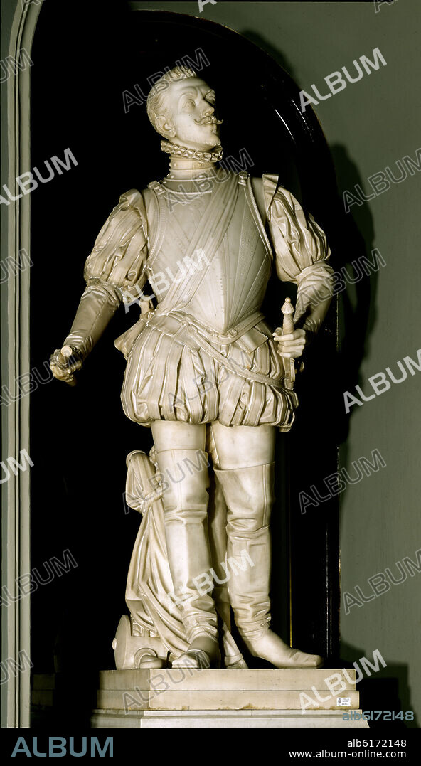 ELÍAS MARTÍN RIESCO. DON JUAN DE AUSTRIA - 1883 - MARMOL - 1,75 - Nº INVENTARIO 2344.