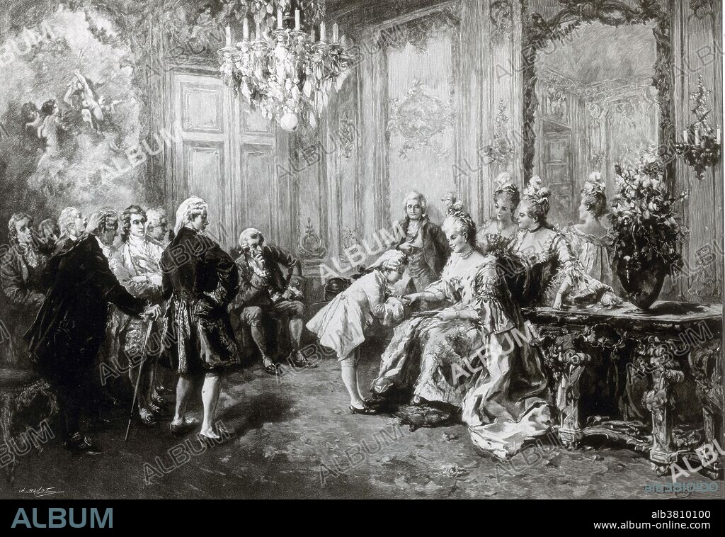 Wolfgang Amadeus Mozart with Madame Pompadour Album alb3810100