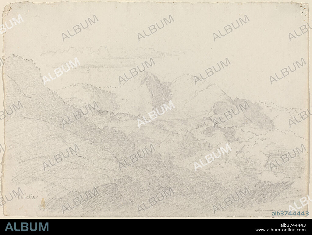 ADRIAN LUDWIG RICHTER. The Sabine Hills and Rocca Santo Stefano Seen from Civitella. Dated: c. 1824. Dimensions: sheet: 22 x 31.3 cm (8 11/16 x 12 5/16 in.). Medium: graphite on wove paper.