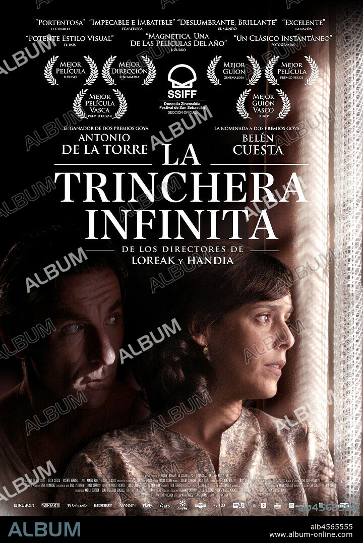 Poster of LA TRINCHERA INFINITA, 2019, directed by AITOR ARREGI, JON GARAÑO and JOSE MARI GOENAGA. Copyright La Claqueta PC / Manny Films / Irusoin / Moriarti Produkzioa.