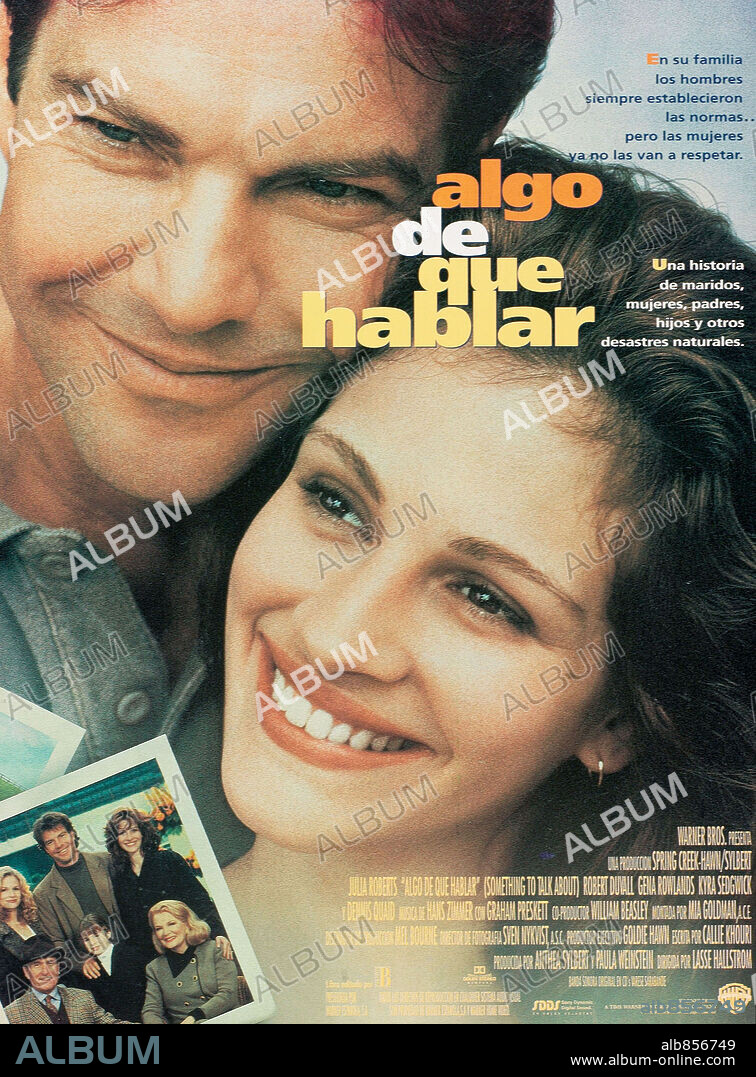 Poster de ALGO DE QUE HABLAR, 1995 (SOMETHING TO TALK ABOUT), dirigida por LASSE HALLSTROM. Copyright WARNER BROTHERS.