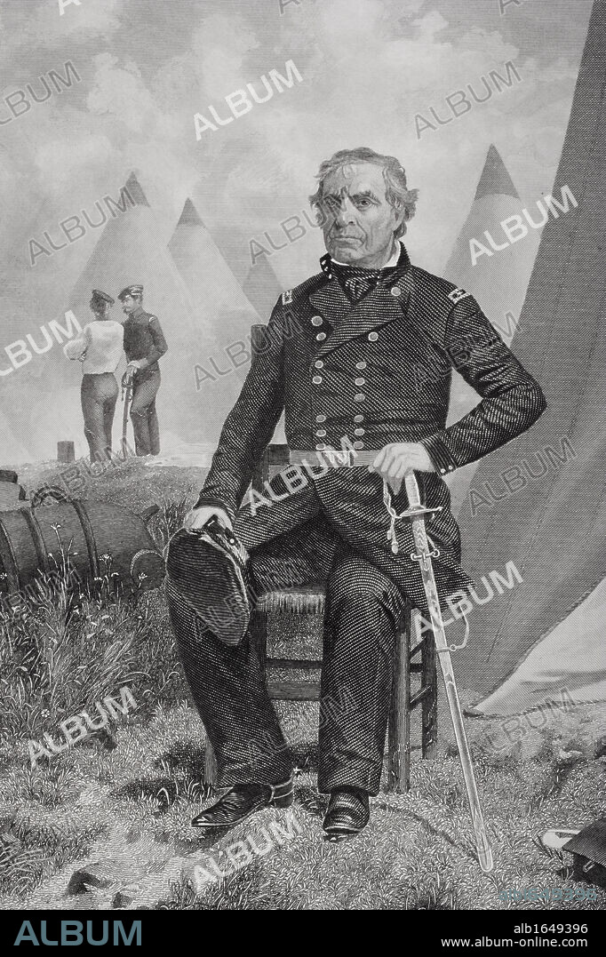 Zachary Taylor 1784 to 1850. 12th president of the United States 1849 to 1850. From painting by Alonzo Chappel.