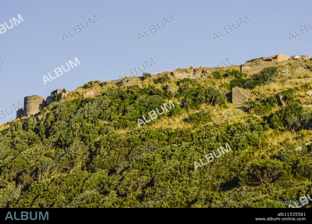 Castle of Santa Águeda - Sent Agaiz- , before 1232, municipality of Ferrerías, Menorca, Balearic Islands, Spain, Europe.