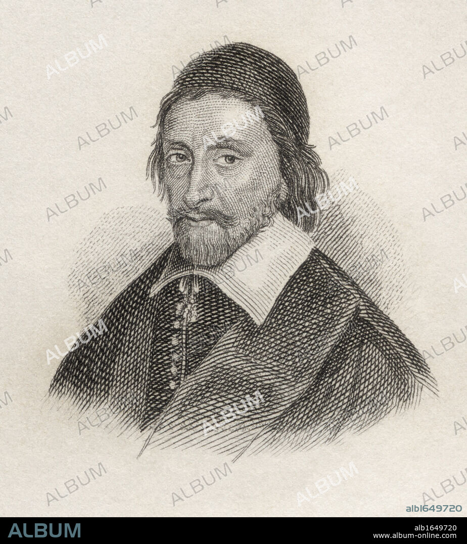 Ezekiel Spanheim 1629 to 1710. German diplomatist and scholar. From the book Crabbes Historical Dictionary published 1825.