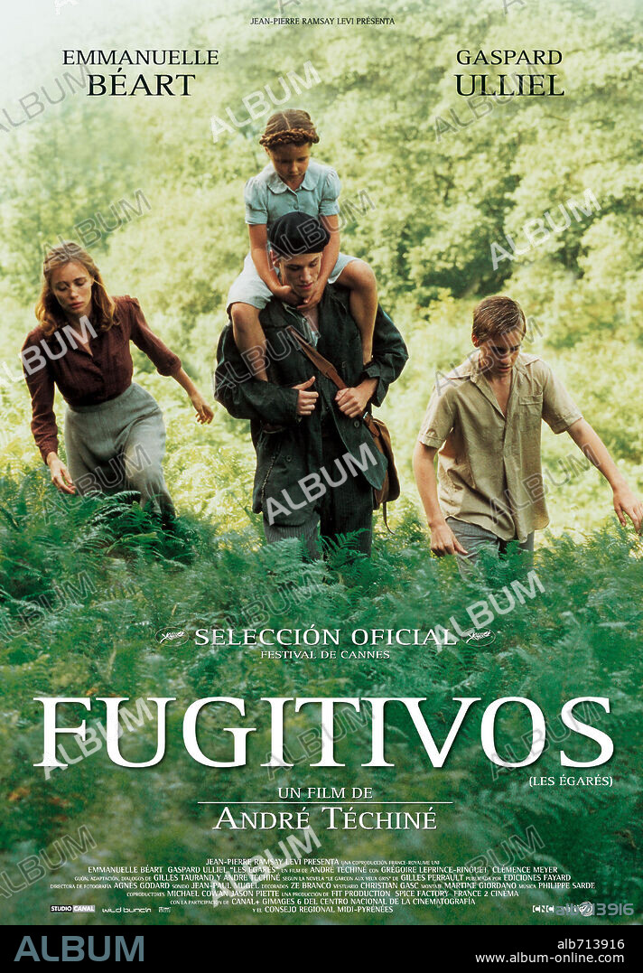 Poster de FUGITIVOS, 2003 (LES EGARES), dirigida por ANDRE TECHINE. Copyright FIT PRODUCTIONS/SPICE FACTORY LTD./FRANCE 2 CINEMA/CANAL+.