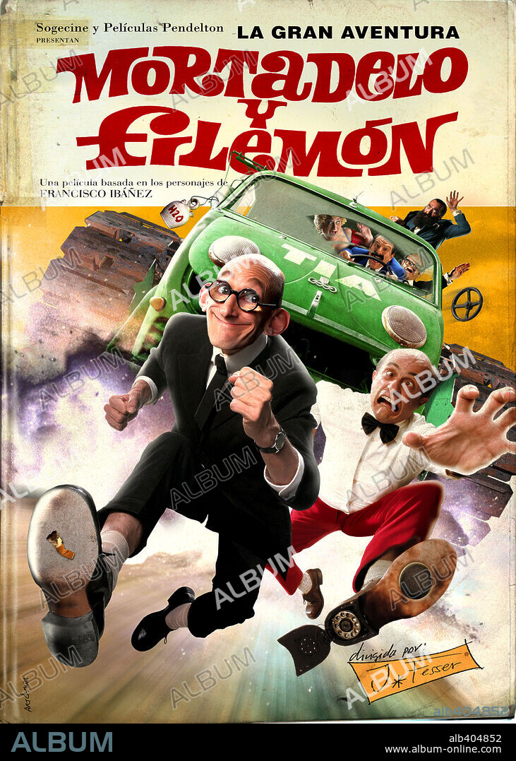 Poster de LA GRAN AVENTURA DE MORTADELO Y FILEMON, 2003, dirigida por JAVIER FESSER. Copyright SOGECINE/PELICULAS PENDELTON.