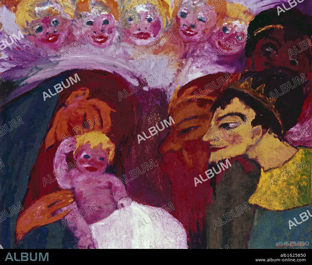 Adoration of the Magi by Emil Nolde, 1867-1956.