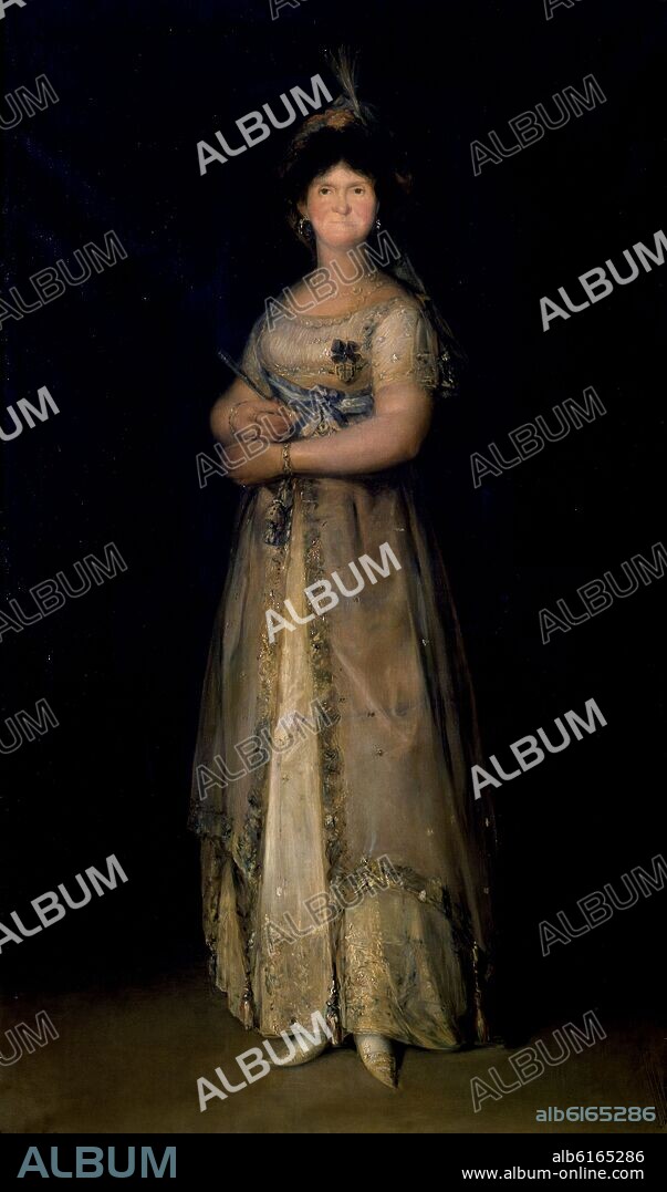 FRANCISCO GOYA Y LUCIENTES DE (1746-1828). MARIA LUISA REINA CON TRAJE DE CORTE - 1800 - 210x130 CMS.
