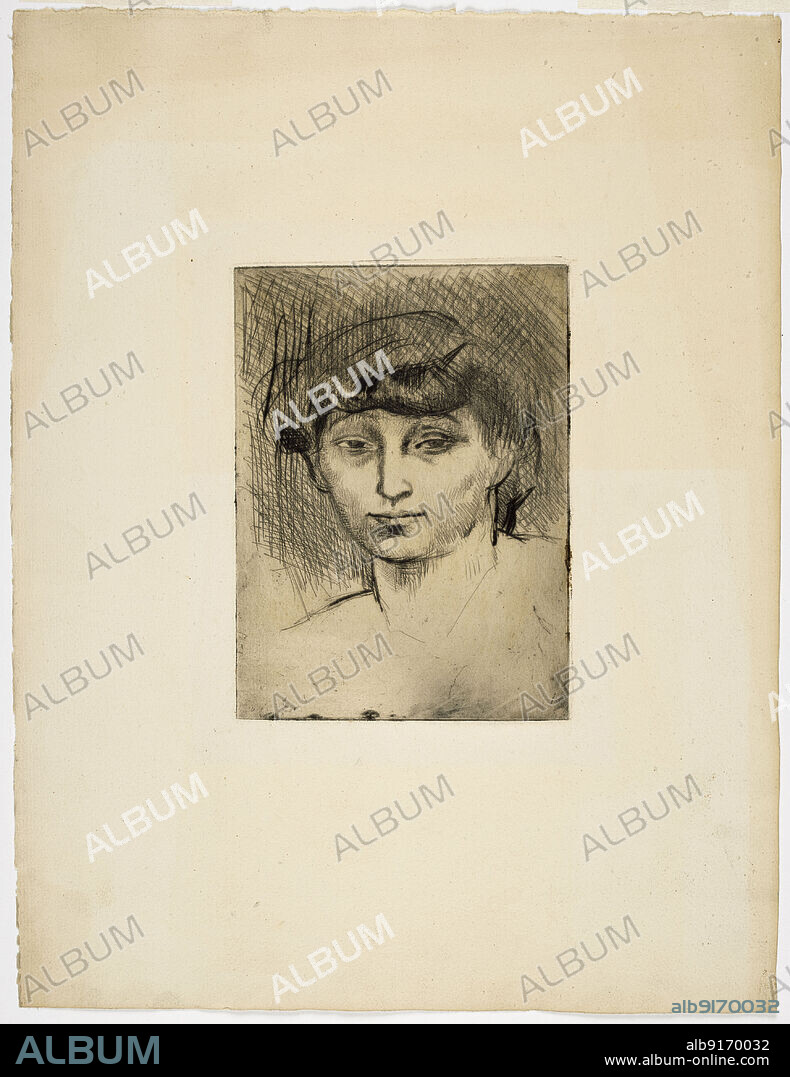 PABLO PICASSO. Portrait of Fernande Olivier.
