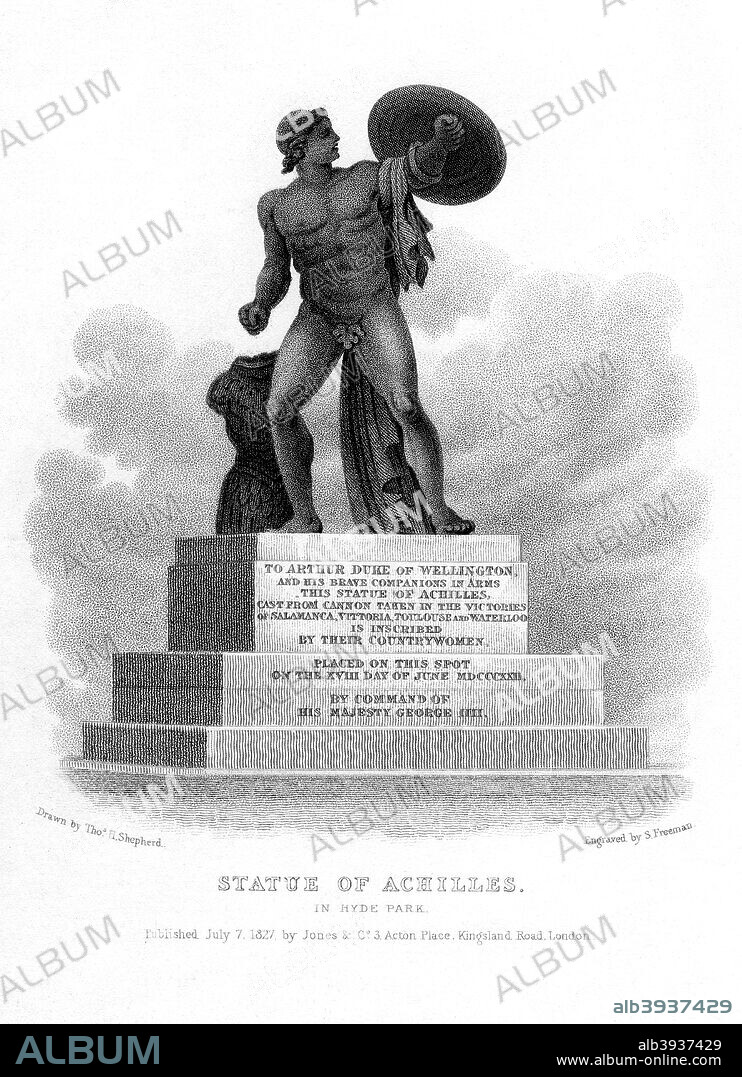 Statue of Achilles, Hyde Park, London, 1827.