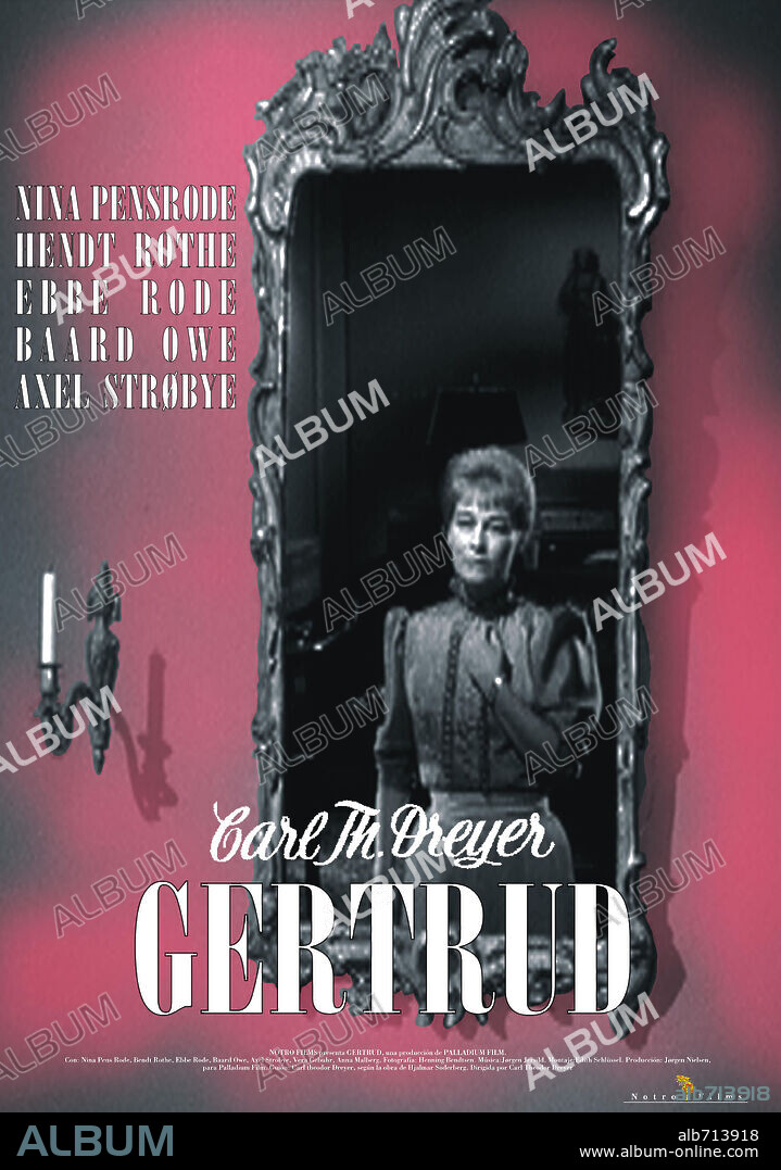Poster de GERTRUD, 1964, dirigida por CARL THEODOR DREYER. Copyright PALLADIUM FILM.