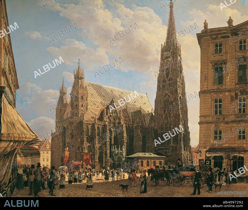 RUDOLF VON ALT. St. Stephen's Cathedral in Vienna.