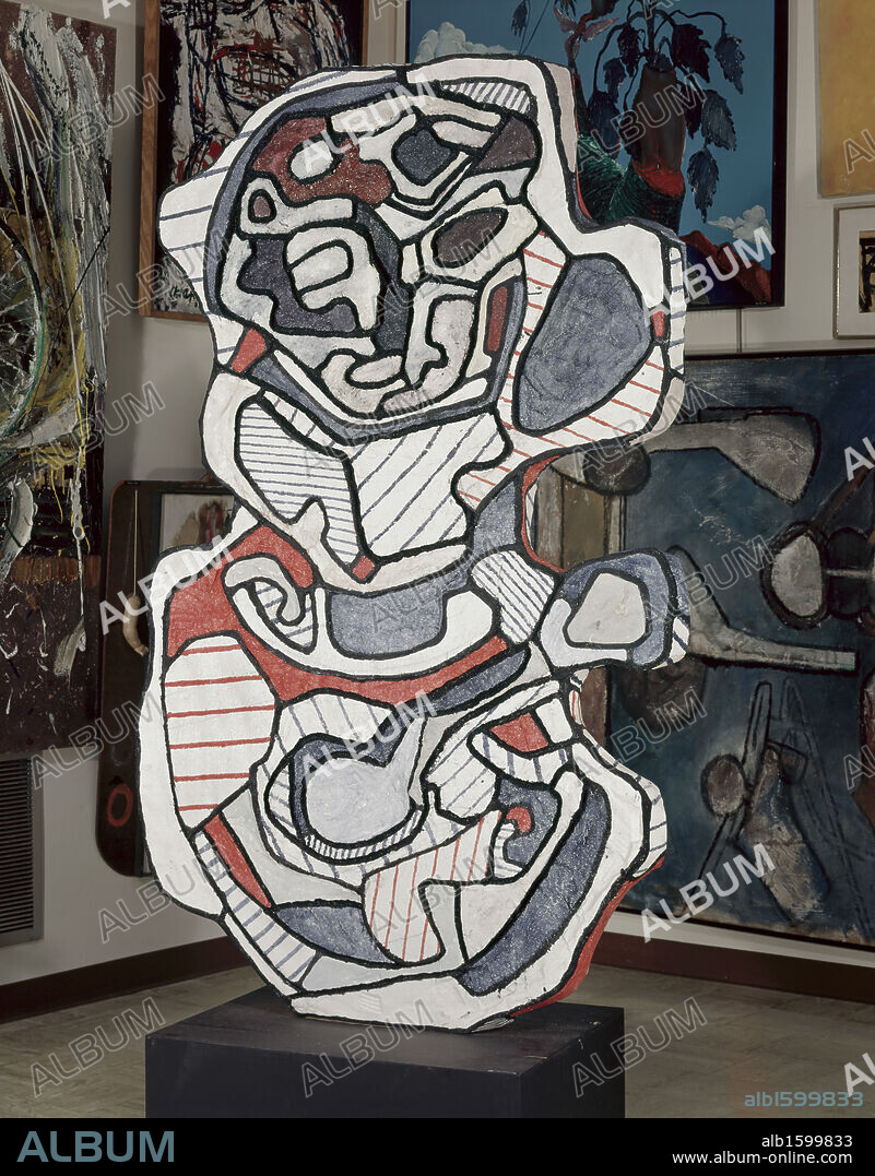 Abstract sculpture by Jean Dubuffet, 1901-1985.