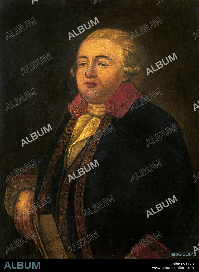 JAVIER MARIA MUNIBE - CONDE DE PEÑAFLORIDA- 1729 / 85- ILLUSTRATED-VASCONGADA SOCIETY OF FRIENDS OF THE COUNTRY.