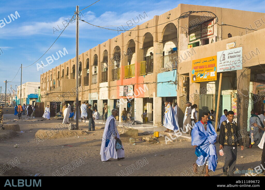 Central bazaar of Nouakchott, Mauritania, Africa.