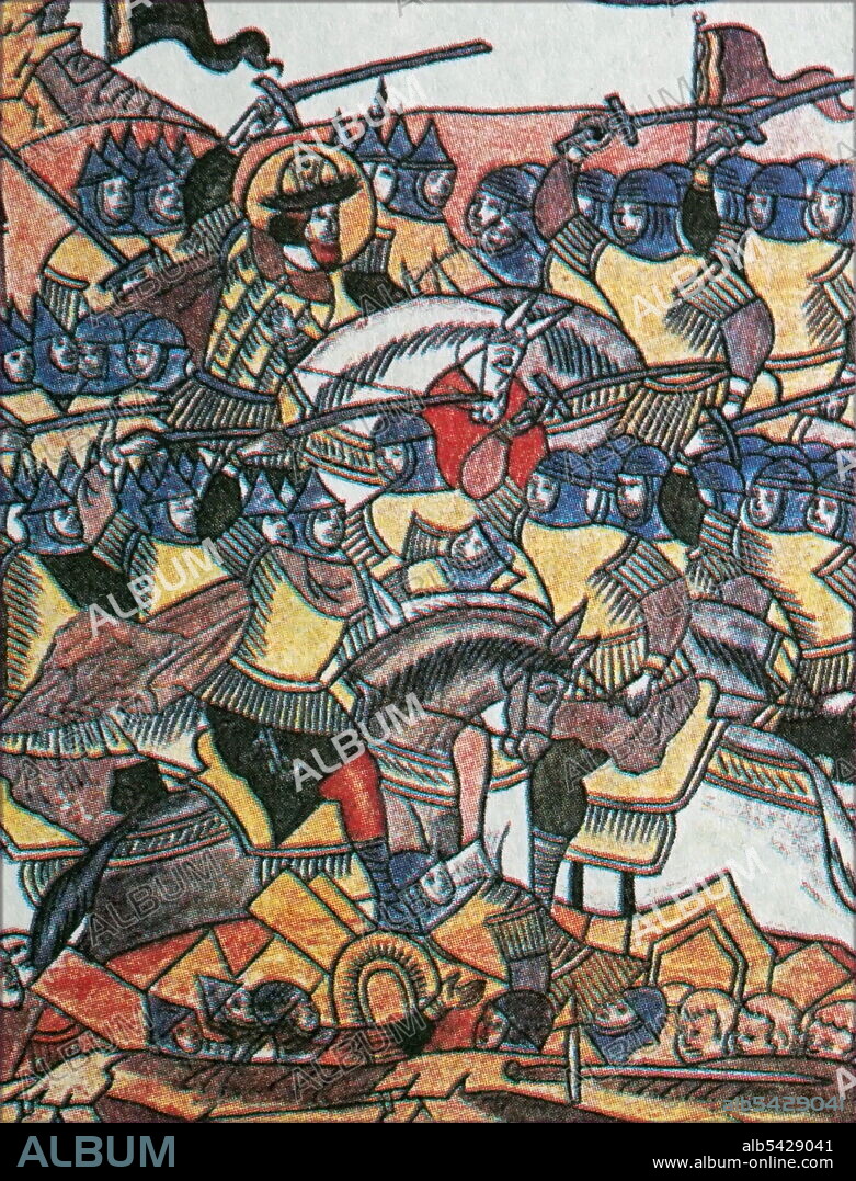The Battle of the Ice was fought between the Republic of Novgorod led by Prince Alexander Nevsky and the forces of the Livonian Order and Bishopric of Dorpat led by Bishop Hermann of Dorpat on April 5, 1242, at Lake Peipus. The battle is notable for having been fought largely on the frozen lake, which gave the battle its name.