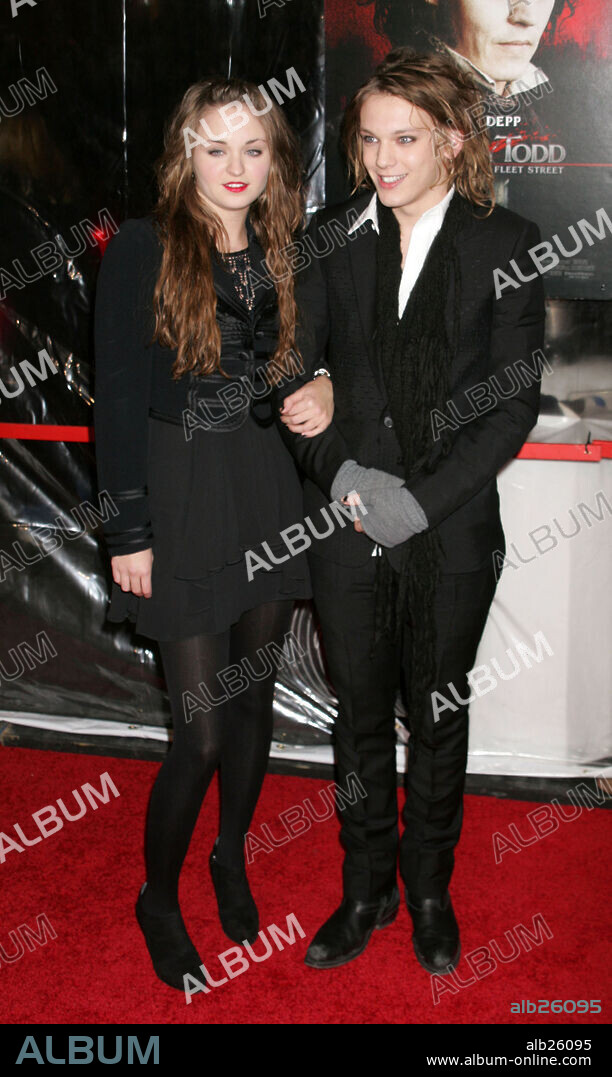 Dec 03, 2007 - New York, NY, USA -Actor JAMIE CAMPBELL BOWER and his GIRLFRIEND at the New York premiere of 'Sweeney Todd: The Demon Barber of Fleet Street' held at the Ziegfeld Theater. 03/12/2007