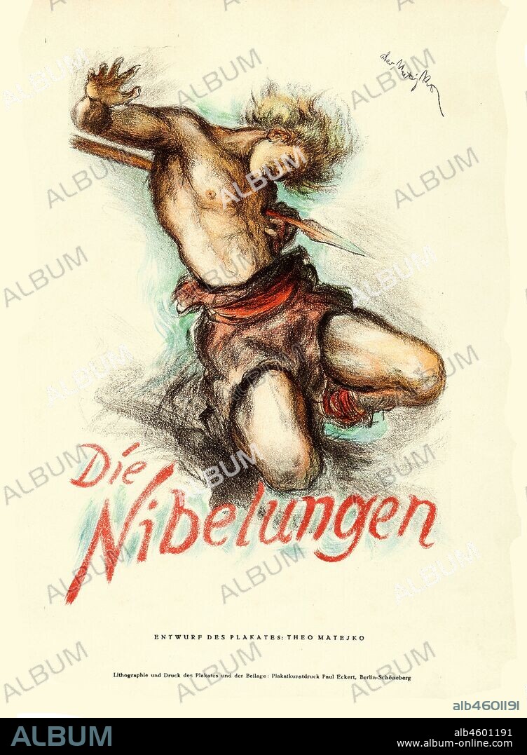 THEO MATEJKO. Movie poster Die Nibelungen: Siegfried by Fritz Lang.