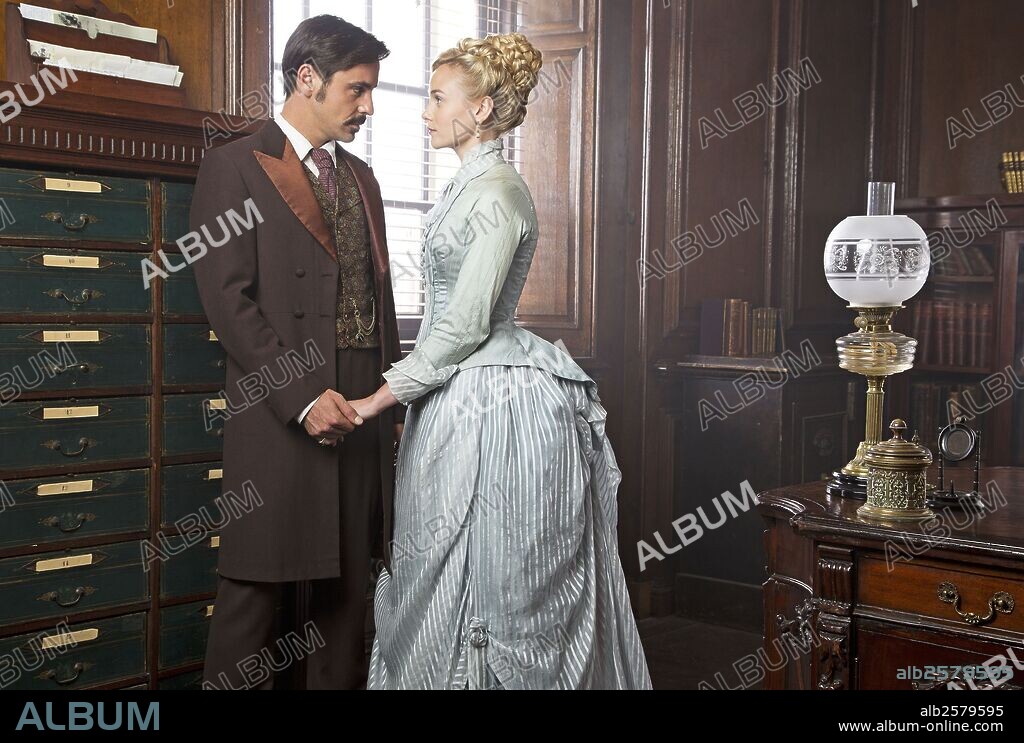 EMUN ELLIOTT and JOANNA VANDERHAM in THE PARADISE, 2012, directed by BILL GALLAGHER. Copyright BBC DRAMA PRODUCTIONS.