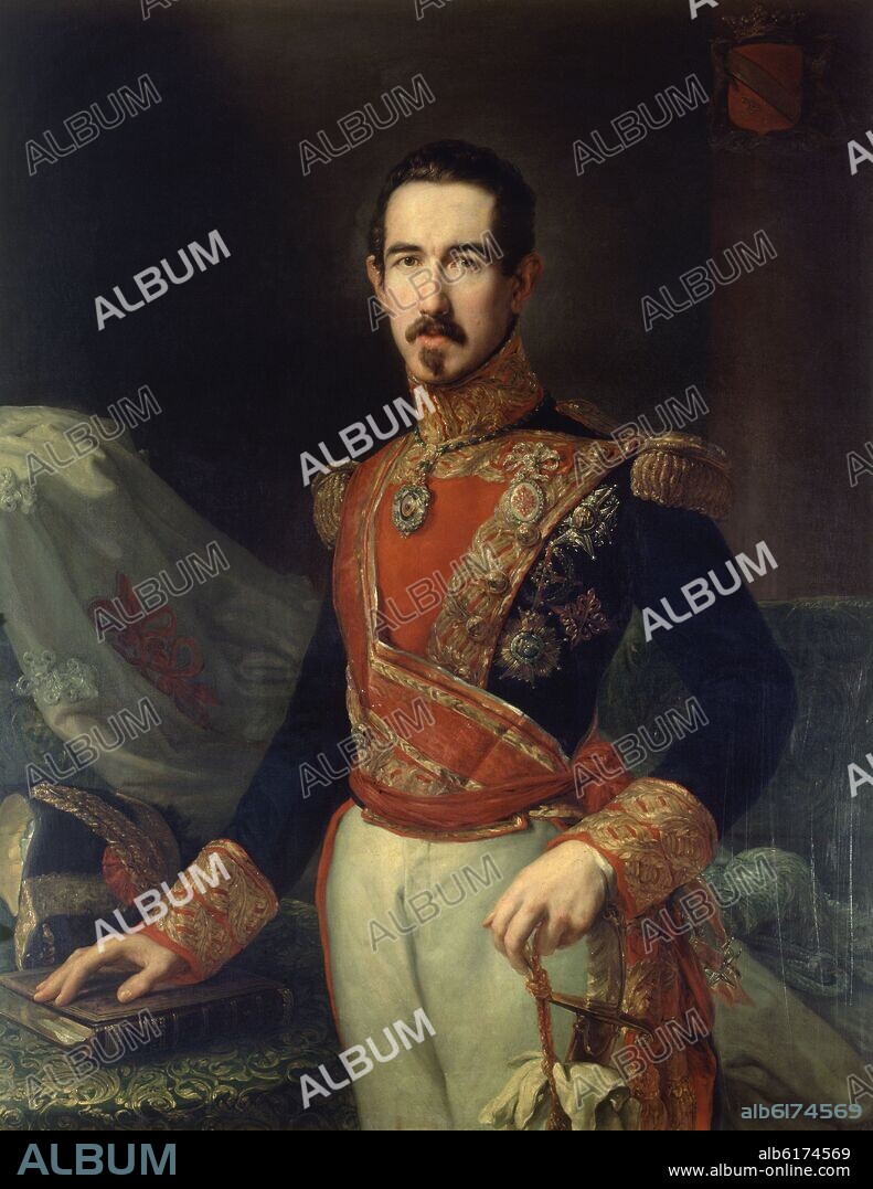 VICENTE LOPEZ PORTAÑA. JUAN DE LA PEZUELA Y CEBALLOS (1809-1908)- CONDE DE CHESTE- O/L.