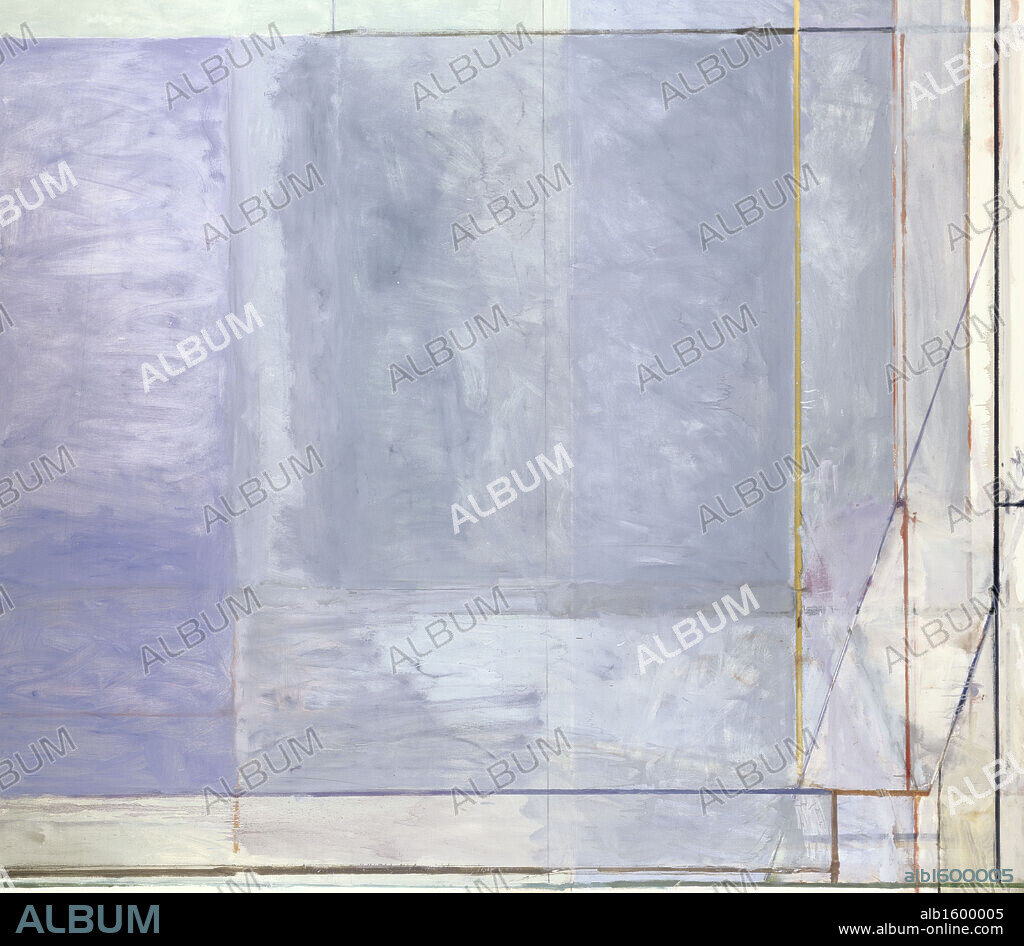 Blue abstract by Richard Diebenkorn, 1973, 1922-1993.