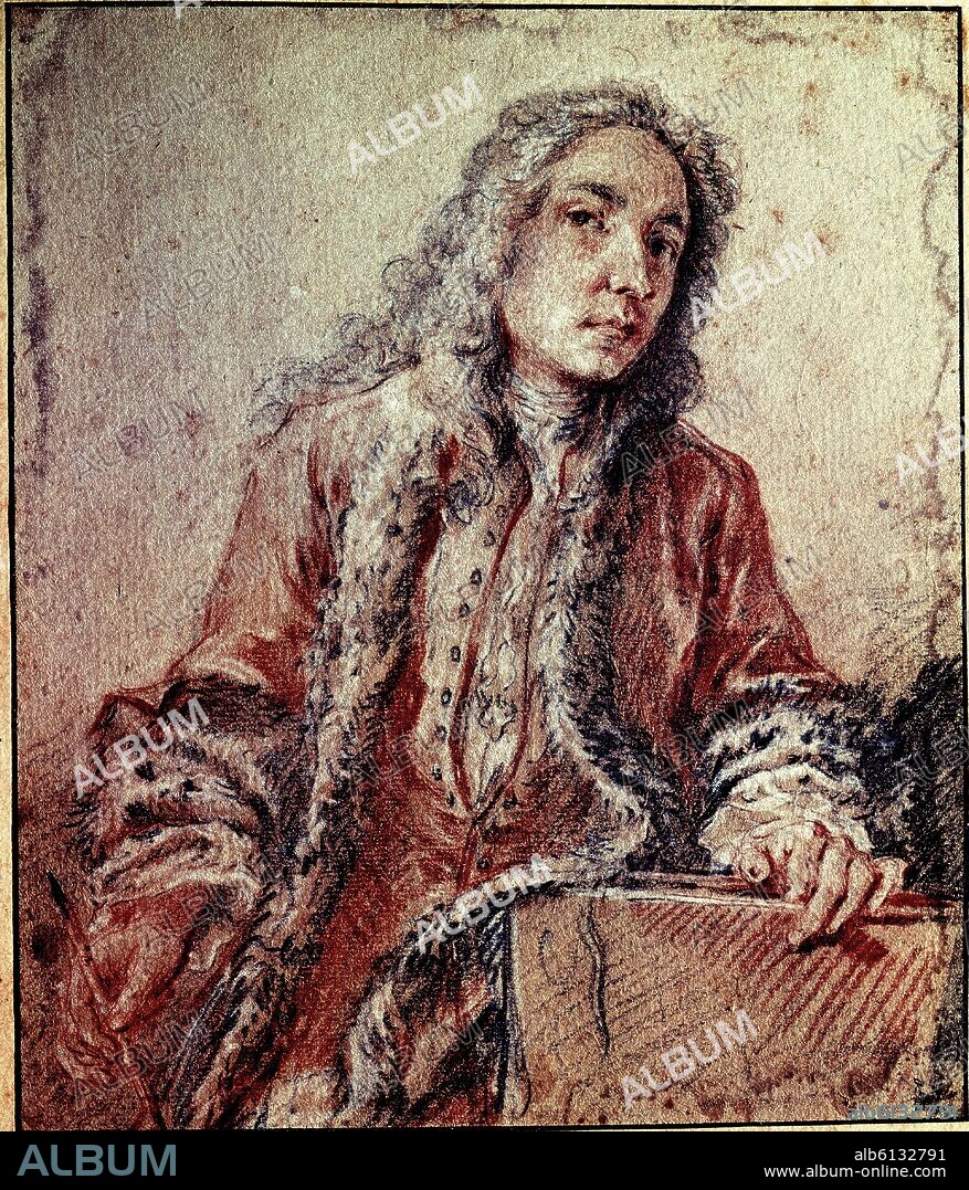 JEAN ANTOINE WATTEAU. AUTORRETRATO.
