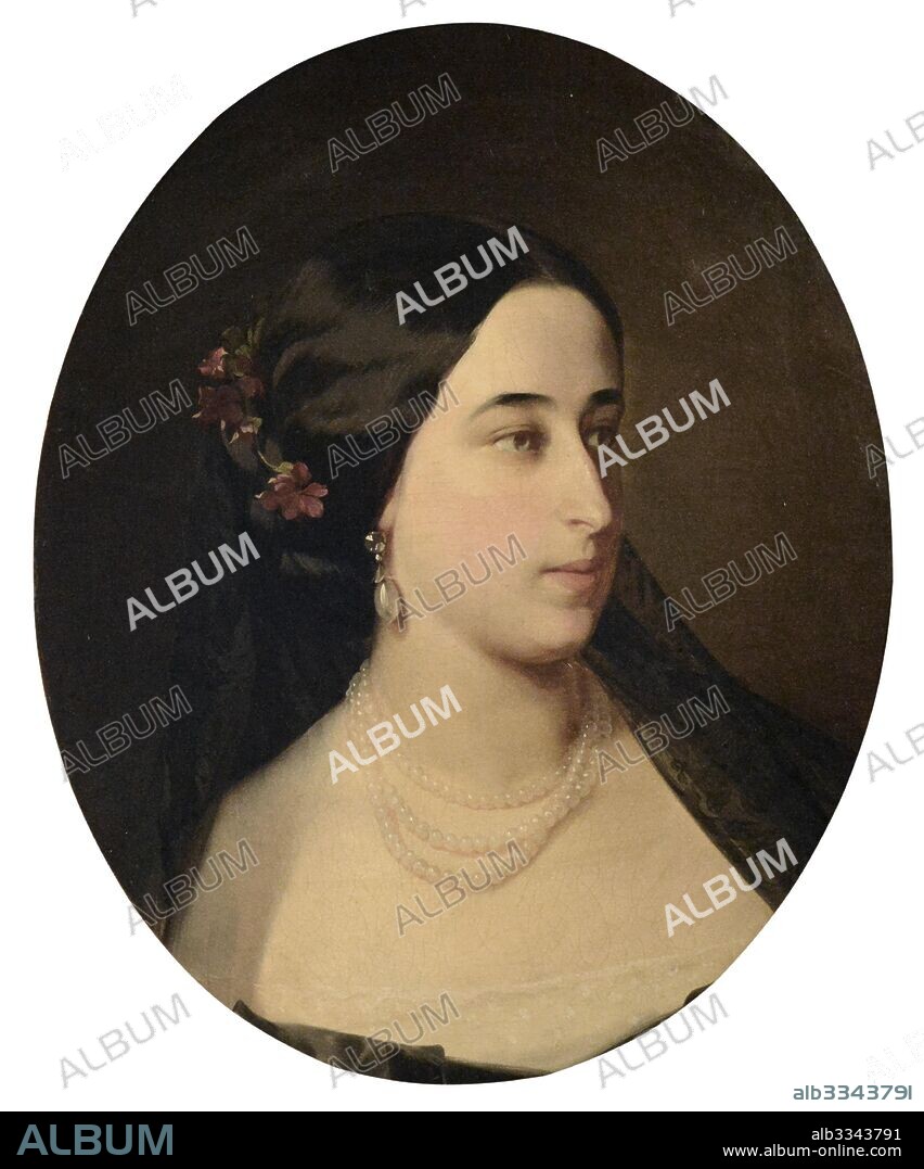 IVAN KOSMICH MAKAROV. Portrait of Maria Alexandrovna Gartung (1832-1919), née Pushkina.