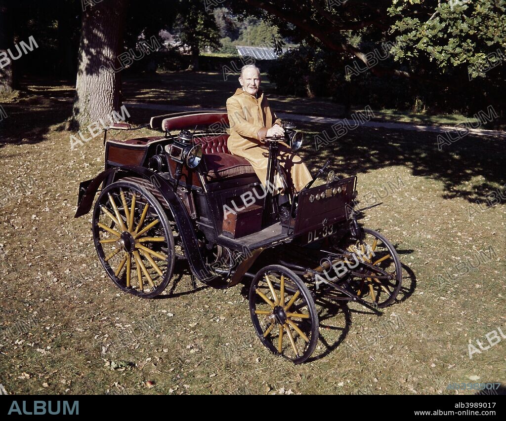 1898 Benz 3hp car. Karl Benz was the father of the motorcar. In 1885 he built the first successful petrol engine car, and Benz cars were produced for public sale from 1888. For more than ten years Benz led the world in car production and in 1896 their output exceeded the combined efforts of all car makers in Britain and the United States of America. This 1898 example is in very original condition.