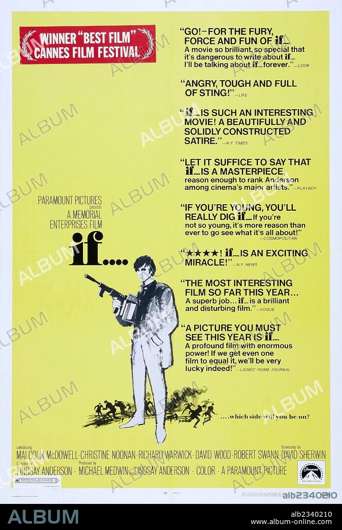 Poster of IF.. ., 1968, directed by LINDSAY ANDERSON. Copyright PARAMOUNT PICTURES.