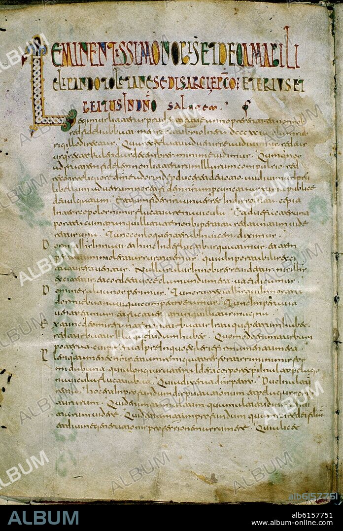 COD 10018 CARTA DE ETEREO Y BTO A ELIPANDO DE TOLEDO.