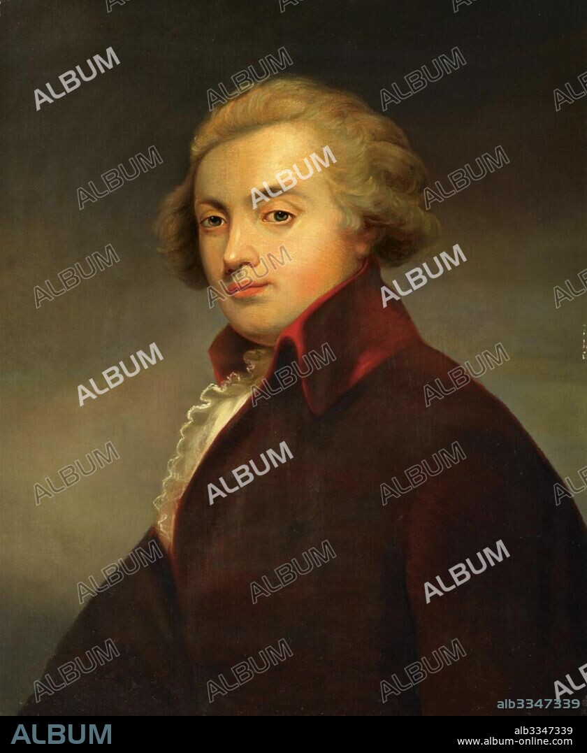 HEINRICH FRIEDRICH FüGER. Portrait of the composer Wolfgang Amadeus Mozart (1756-1791).