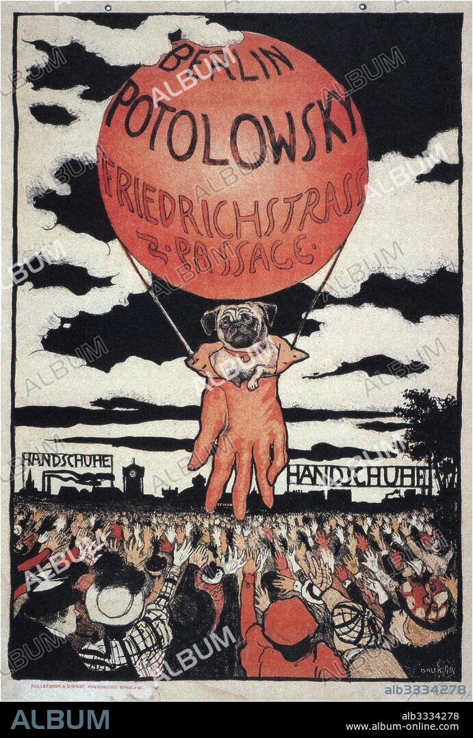 EMIL ORLIK. Poster for the Potolowsky Glove Manufacturer.