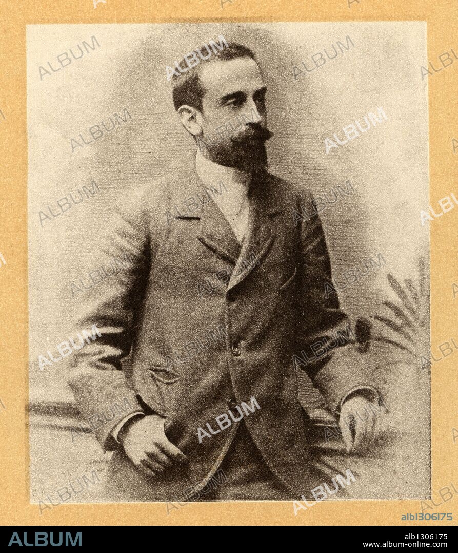 Joan Maragall i Gorina (Barcelona, 1860-1911). Escritor, poeta, a los 40 años de edad.