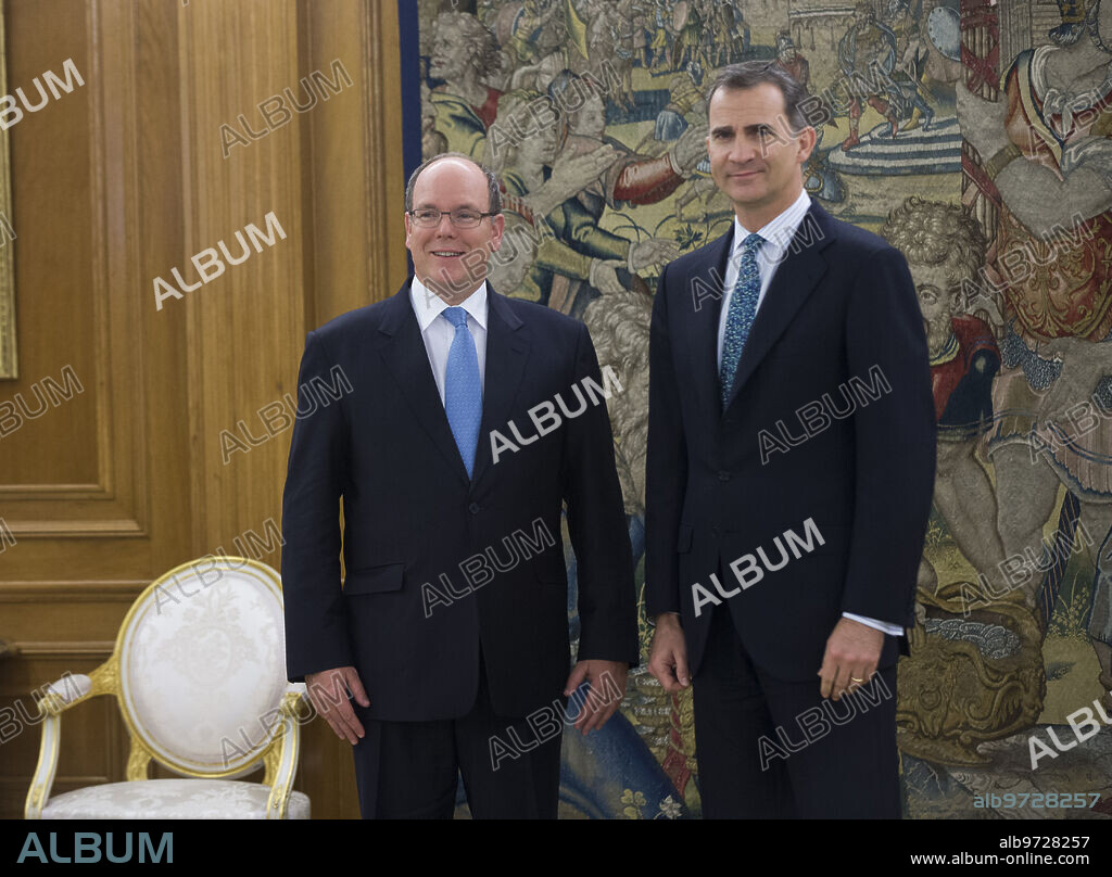 Madrid, 04/22/2016. Visit of Prince Albert Ii of Monaco to King Felipe Vi, at the Zarzuela Palace. Photo: Ángel de Antonio Archdc.
