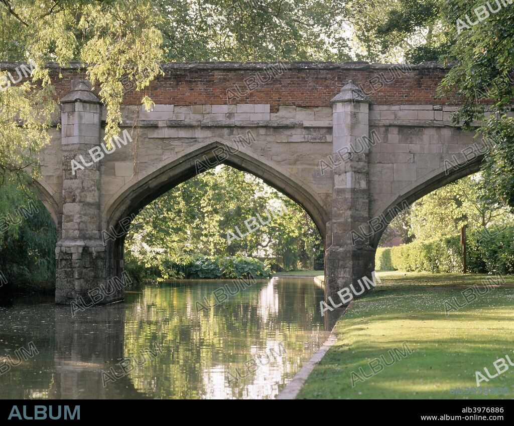 Stone bridge over the moat of Eltham Palace, Greenwich, London, 2004.