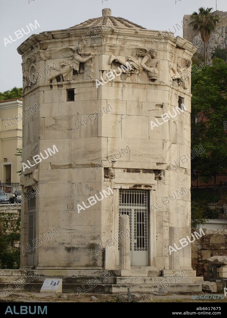 ANDRONIKOS KYRRESTES. TORRE DE LOS VIENTOS CONSTRUIDA EN EL AÑO 50 AC - MARMOL.
