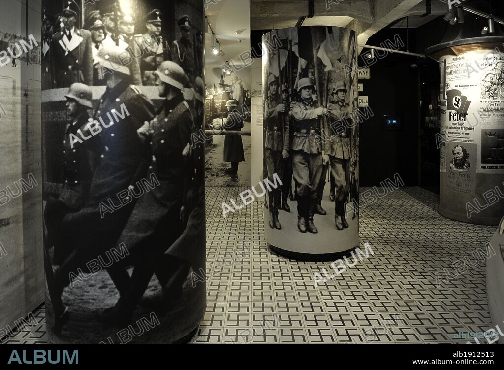 Poland. Krakow. Museum of Oskar Schindler's Factory. Inside. Permanent exhibition room.