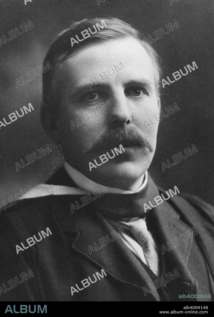 Ernest Rutherford (1871-1937), New Zealand atomic physicist, c1908. Awarded 1908 Nobel prize for chemistry.  Is considered by many to have laid the groundwork for the development of modern nuclear physics.