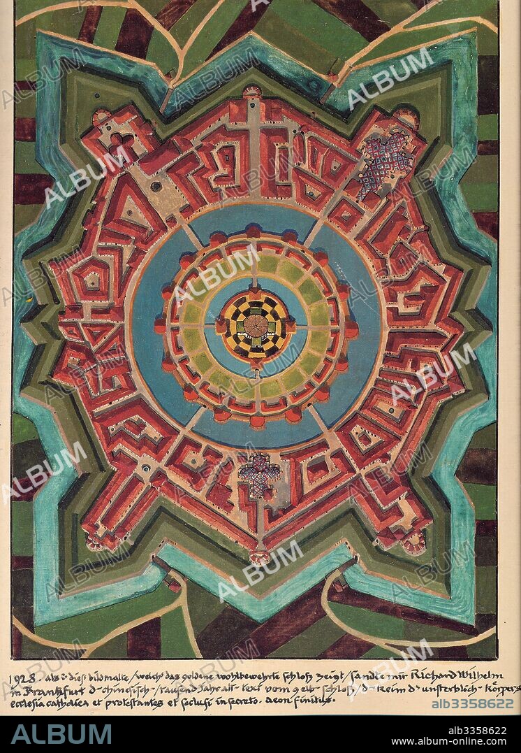 The Golden Castle, from The Red Book (Liber Novus) by Carl Gustav Jung.