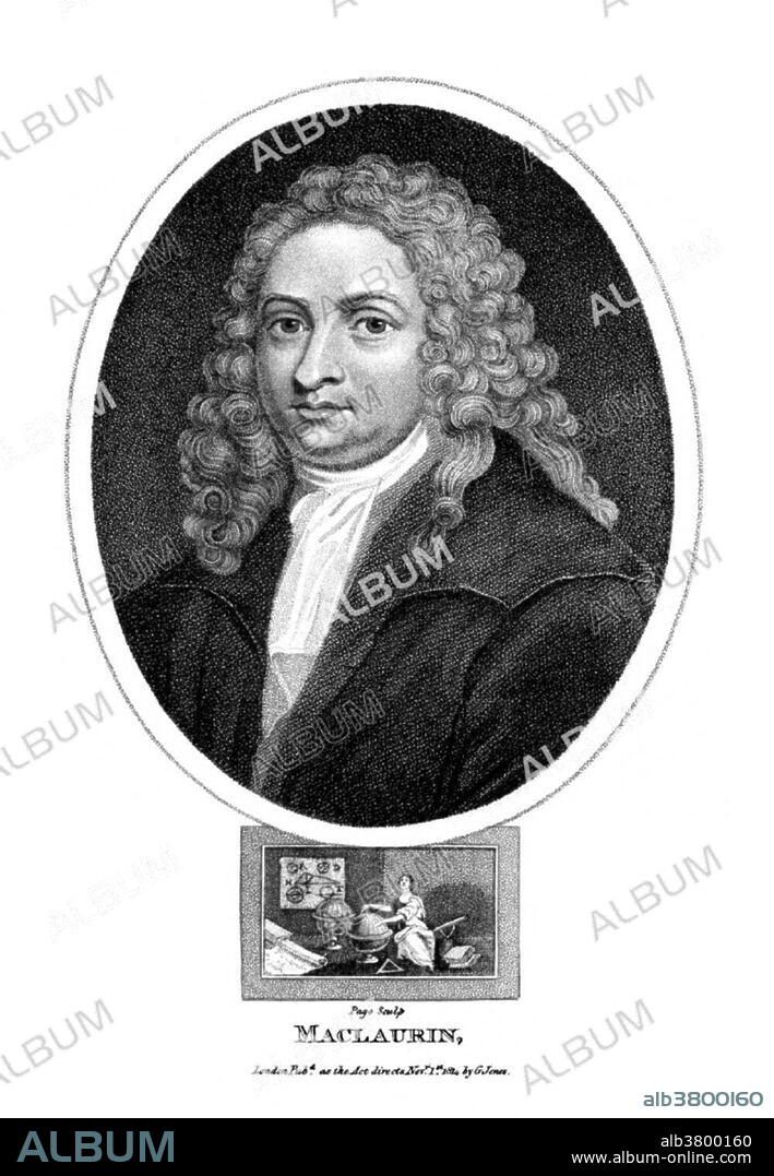 Colin Maclaurin (February 1698 - June 14, 1746) was a Scottish mathematician who developed and extended Newton's work in calculus, geometry, and gravitation. A child prodigy he entered the University of Glasgow at the age of 11, and graduated MA three years later by defending a thesis on the Power of Gravity. He remained at Glasgow to study divinity until he was 19, when he was elected professor of mathematics. In 1721 he was admitted a member of the Royal Society. In 1725 he was appointed deputy to the mathematical professor at Edinburgh upon the recommendation of Isaac Newton. The Maclaurin series, a special case of the Taylor series, is named after him. He made significant contributions to the gravitation attraction of ellipsoids by showing that an oblate spheroid was a possible equilibrium in Newton's theory of gravity. Independently from Euler and using the same methods, he discovered the Euler-Maclaurin formula which provides a powerful connection between integrals and sums. He actively opposed the Jacobite Rebellion of 1745, but fled to York when the Highland army took the city of Edinburgh. On his journey south, he fell from his horse, and the fatigue, anxiety, and cold to which he was exposed laid the foundations of dropsy. He returned to Edinburgh after the Jacobite army marched south, but died soon after his return at the age of 48.
