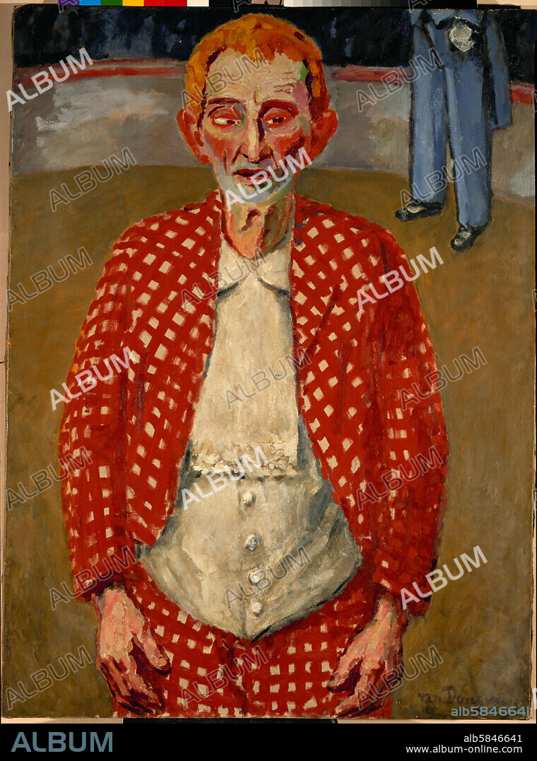 KEES VAN DONGEN. The old clown. Oil on canvas.