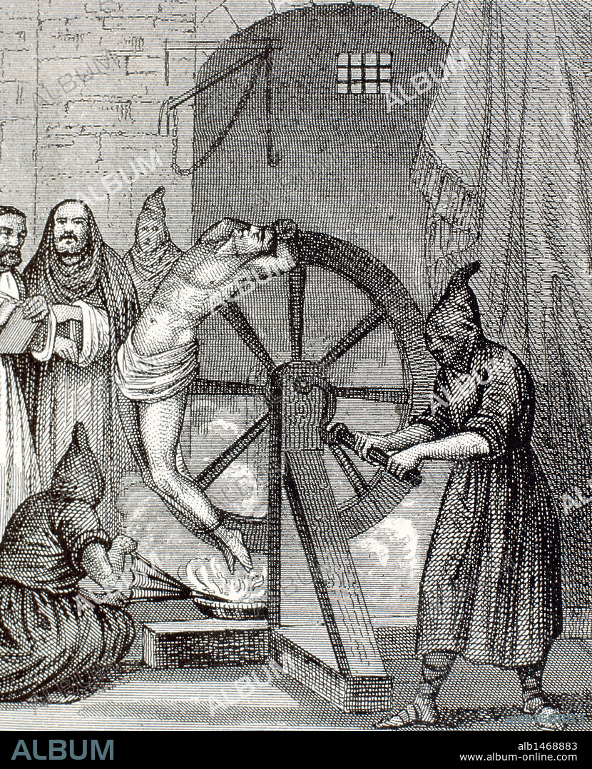Inquisition. Instrument of torture. Wheel of Fortune.