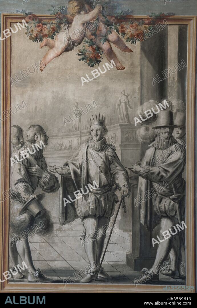 FRANCESC PLA I DURAN. Francesc Pla (El Vigatà) / Pinturas murales en el interior del salón central del Palacio Moja, 1791, Barcelona, Cataluña, España.